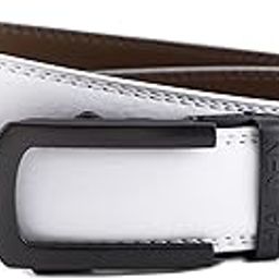 FALCON White Belts For Men Leather Original (Adjustable Fits Up to 44 Inch Waist) Ratchet Straps, Unique Magnetic Auto-lock Buckle Adjustable Belt For Men (White Belt, Black Matt Buckle)-image-86