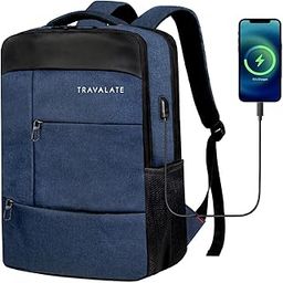 24L Unisex Water Resistant Travel Laptop Backpack with USB Charging Port | Office, School, College, Business Bag Fits Up to 16 Inch Laptop-image-1