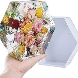 SNOOGG® Pack of 1 Silicone Moulds in Deep Hexagon Shape for Epoxy Resin Art, DIY, Casting,Making Coaster, Home Decoration, Cup Mat and More ..-picture-16