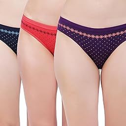 Women's Medium Coverage Pure Cotton Mid Waist Panties with Floral Print Panty for Women-image-96