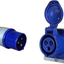 DECENT AIR SYSTEM® 220-250V IP44 Industrial Electric Plug and Socket 16A 3Pin for Panel Use Wire Connector [1 Pair]-image-44