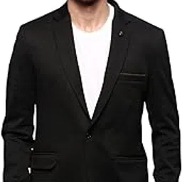 showoffff Men's Single Breasted Slim Blazer-picture-41