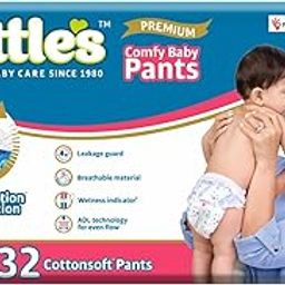 Little's Baby Diapers M Size (Medium) Pants Style | 7-12 kg | 32 Count - Pack of 1 | CottonSoft Baby Diaper with Leakage Guard, Wetness Indicator & 12 Hours Absorption-image-14