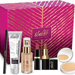 Iba Makeup Gift Set for Women (Medium) | Foundation, Compact, Primer, Lipsticks, Kajal | Long Lasting | Full Coverage | Bridal Makeup Kit for Women | 100% Vegan & Cruelty-Free (6 items makeup combo in the one set)-16