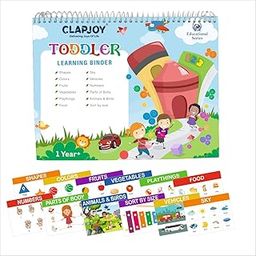 Clapjoy Velcro Book Preschool Busy Book Toddler, Kids/Children 16 Activities, | Quiet Book | Preschool Learning Montessori Toys, 16 in 1 Busy Book for Toddlers for Kids of Age up to 4 Years (Level 1)-image-94