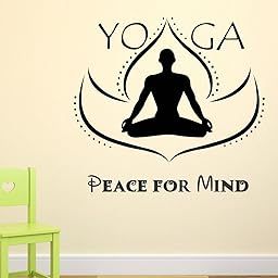 Yoga Black Large Wallsticker for Home Decorations (65 cm x 60 cm)-image-96