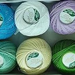 Anchor Mercerised Knitting Cotton Fast Colour-Assorted Light Shades 50gx10-11