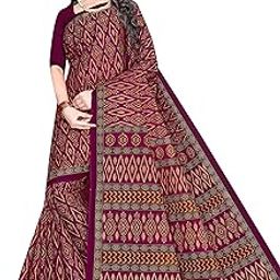 Women's Plain Weave Pure Cotton Saree Without Blouse Piece-image-71