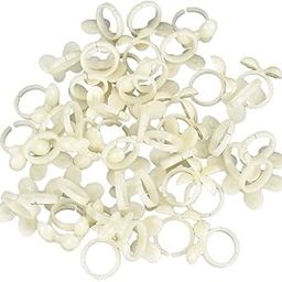 UJEAVETTE® 100pcs Polish UV Gel Color Pops Display Ring for Nail Art Color Chart White-image-7