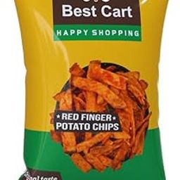 Best Cart-Happy shopping Original | Potato Chips | Red Finger Potato Chips | Crispy Snack | Crunchy Snack 120 Grams Pack Of 3 Weight = 360 grams-image-50