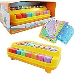 HEERWA TOYS 8 Keys Xylophone Piano with 6 Pieces of Scores and Sticks for Rhythm Lovers-picture-15