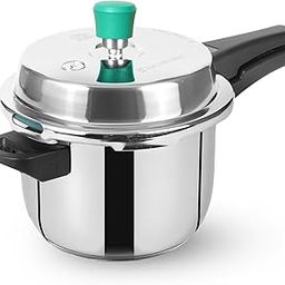 The Indus Valley Stainless Steel Pressure Cooker Outer Lid | Induction Friendly | Tri-Ply Heavy Bottom | 100% Toxin-Free, Naturally Non-Stick (Small - 3L)-picture-0