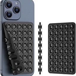 CMZZ Double Sided Silicone Suction Phone Holder Mount, Silicon Accessory for iPhone and Android, Hands-Free Mirror Shower Phone Holder, TikTok Videos and Selfies (Black, 1PCS)-picture-18