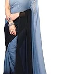 Kashvi Bazar Saree women's Ombre Print Georgette Saree with Unstitched Blouse Piece PL (PL_MD_PD6466_1)-picture-26
