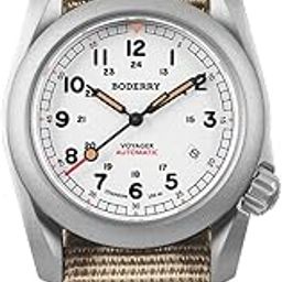 Men's Titanium Automatic Military Watch 40mm, Day Date, 100M Waterproof, Japanese Mechanical Movement Voyager-image-61