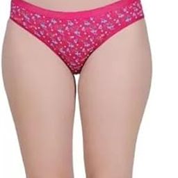 Women's Floral Print Cotton Bikini Panty, Pink Pack of 01-picture-45