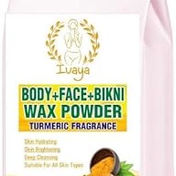 Hair Wax Powder for with Ubtan & Turmeric- Full Body Painless Herbal Hair Remover Waxing Cream Powder 5 Minutes Painless Herbal Wax Powder for women & Men | Easy to Use at Home, No Chemicals - No Irritation, No Skin Rashes (200g) (Turmeric, Pack of 1) (200g, Turmeric)-42