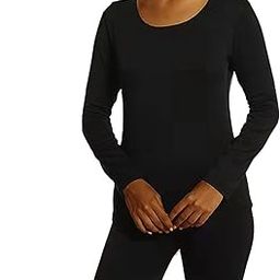 ZARUFT Thermal Underwear for Women Ladies Thermal Underwear Set Fleece Lining Bottoming Pants Set Winter Thermal Tops Pajamas Thermal Shirts, Hortel�, XXL-image-72