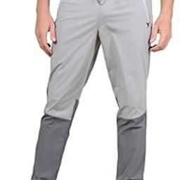 TECHNOSPORT Mens Woven Regular Fit Activewear Joggers for Running, Gym, Sports and Regular Use Stretchable, Colorblock and Antimicrobial-73
