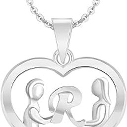 Couple Pendant R Letter Gold plated Valentine Latest American Diamond for Women Girls Girlfriend Men Boys Couples Lovers Design alphabet Cubic Zirconia Brass Chain Brass Pendant-image-18