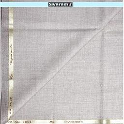 Siyaram's Viscose Blend Self Design Grey (Seashell) Colour Unstitched Trouser Fabric - 1.20 Mts / VV1095-picture-36