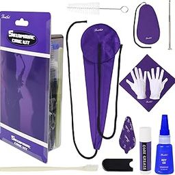 Saxophone Cleaning Kit, Alto Saxophone Maintenance Cleaning Kit with Key Oil, Cork Grease, Cotton Swabs, Cleaning Cloth, Thumb Rest, Mouthpiece Brush, Etc.-image-57