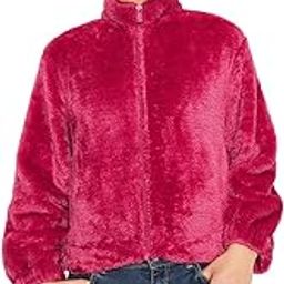 Hot Pink Fleece High Neck Sweatshirt-image-31