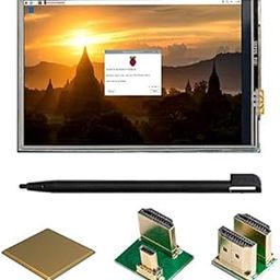 UCTRONICS 3.5 Inch HDMI TFT LCD Display with Touch Screen, Touch Pen, 3 Heat Sinks for Raspberry Pi 3 Model B, Pi 2 Model B, Pi B+-4