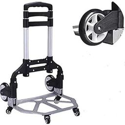 Bigapple Portable Folding Hand Platform Trolley, Trolly for Goods Carrying, Material Handling Platform Truck for Home, Office, Warehouse & Industries (70kg Loading(Hand Truck Ex Wheel))-image-62