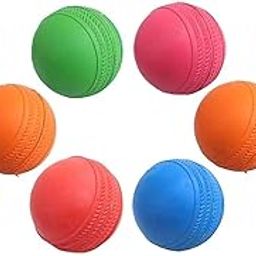 Troft Rubber Jumper Cricket Ball - 10 Pieces, Multicolour Standard Size-image-10