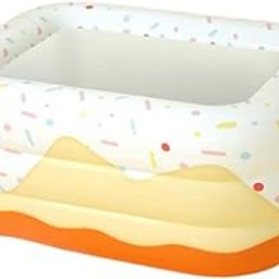 ARTISOUL® Inflatable PVC Swimming Pool Thick Kids Wading Pools for Beach Backyard Kids Square 130Cm | Yard, Garden & Outdoor Living | Pools & Spas | Swimming Pools | Inflatable & Kid Pools-image-19