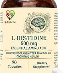 NutraLiebe L-Histidine 500mg - Essential Amino Acid, 90 Capsules for Protein Synthesis and Tissue Repair-image-62