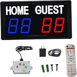 MERISHOPP Electronic Scoreboard Scoring Digital Scoreboard for Football Outdoor Tennis-image-31