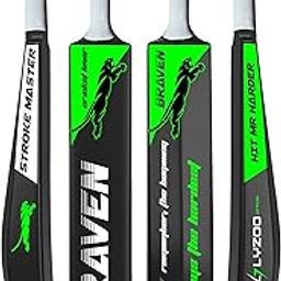 LYZOO just be you Braven PVC Cricket Bat | Lightweight Fiber Tennis Bat | Unisex Hard Plastic Bat with Anti-Slip Grip | Best Suitable for Kids & Adults | Size- Full Size (34"X4.5") Inch |Color - Black-image-94