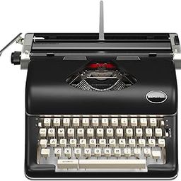 Maplefield Manual Typewriter - Vintage Typewriter for Home & Office Decor - Easy Setup, Great Gift for Writers (Black)-11
