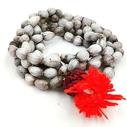 BRIJ HAAT original Vaijayanti Mala jaap japa mala 108+1 Beads Off-white-image-36