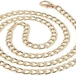 CLUB BOLLYWOOD LICHTS®2xReplacement Chain Strap Purse Handbag Handle DIY Shoulder Bag Strap Gold|Clothing, Shoes & Accessories | Womens Handbags & Bags | Handbag Accessories|1 Piece Chain(2 Pack)-image-48