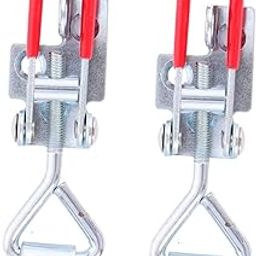 NULYLU 2pcs Adjustable Toggle Clamps Heavy Duty Pull Latch for Box Draw Latch Hasp Clamps for Tool Boxes Cabinets and Woodworking Projects-image-73