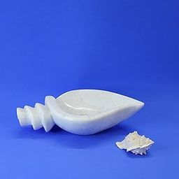 RM Shankh Tray Marble Bowl Pot for Home Décor – Rameshwaram Marble® | Decorative Urli with 2 Free Floating Candles | Festive Gift Set for Diwali, Pooja, Housewarming-image-106