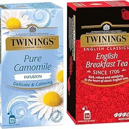 Twinings Super Saver Combo 25s CAMOMILE TB HS (0124) + 25s ENGLISH BREAKFAST TB HS-14