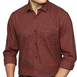 Men's Premium Cotton Easy to Care Slim fit Checks Casual Shirt with Natural Stretch-image-5