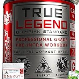 Grizzly Nutrition,True Legend,Olympian Class Pre Workout Powder 450 gram,30 gram Energy caffeine pack,Citrulline +32 performance boosters,16 EAAs,2025 Flagship Edition,Lime Mojito,Dual Stage formula-4