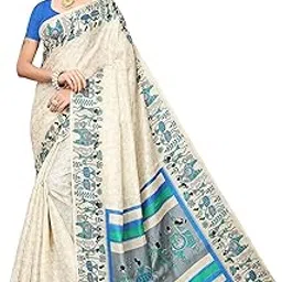 yashika Women's Plain Khadi Saree-picture-2