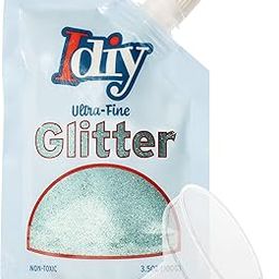 iDIY Ultra Fine Glitter (100g, 3.5 oz Pouch) w Easy-Pour Bag & Funnel-Aquamarine Blue Extra Fine-Non-Toxic, 4th of July Arts & Crafts, DIY Summer Camp Projects, Festivals, Sparkle Decorations, Resin-19