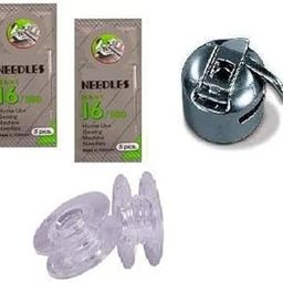 Zenith Sewing Machine Combo - 10 HA-16 Needles, 1 Bobbin Case & 5 Bobbins | Compatible with Usha, Singer & Brother Automatic Machines | Durable Steel Finish | Ideal for Cotton, Rayon & More-image-9