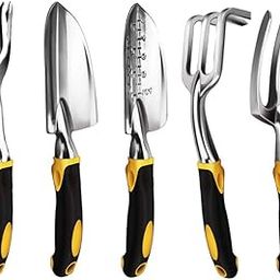 Garden Tool Hand Trowel,Rake,Cultivator,Weeder Tools with Ergonomic Handle,Garden Lawn Fland Trans Gardening Bonsai Tool-14