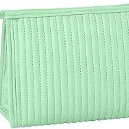 TEAL HOUSE Toiletry Bag for Men & Women Luxury Cute Travel Make Up Pouch and Cosmetic Waterproof Travel Organizer Travel Essentials Bag Personalise with Zipper (Style C, Green)-image-69