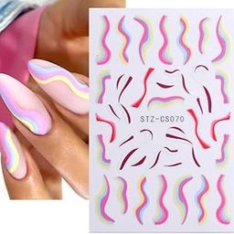 Havilah French Style Manicure Sticker Pop Stripe Line Nail Sticker Model 2-image-74