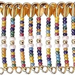 Saree Pin Multi color Safety Pin Brooch colorful beads Pins Traditional, fashionable, ethnic saree pin for Sadi, Sari, Dupatta, Hijab, women. plats Handmade Designer clip for Gift Pack Of 12-17