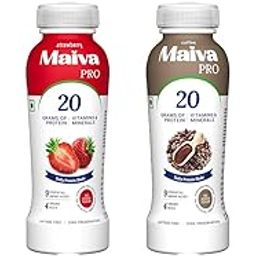 Maiva Pro | Plant Protein Shake - Assorted - 300ml (Pack of 4) | 20g Protein | 20 Vitamins & Minerals | Contains Dates | Vegan, Lactose-Free, No Preservatives or Artificial Sweetener, No Added Sugar-image-22
